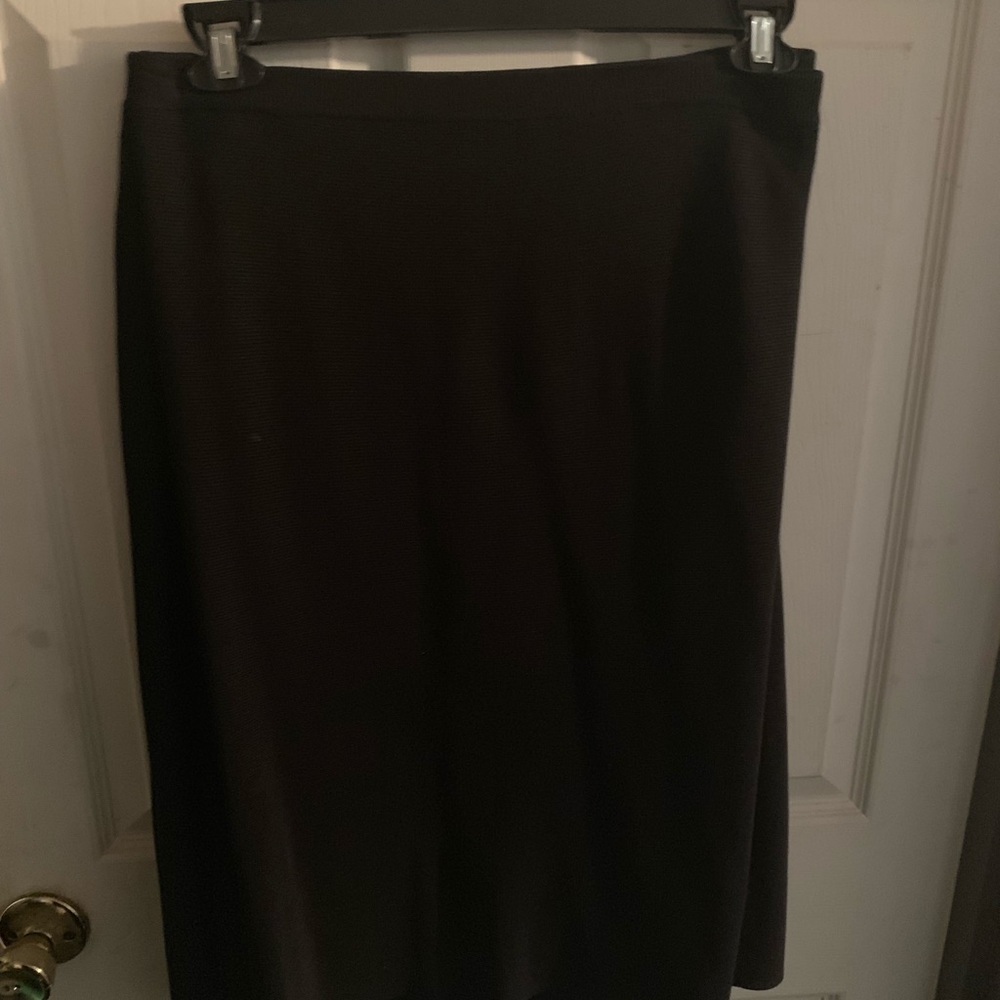 Eileen Fisher black knit skirt.